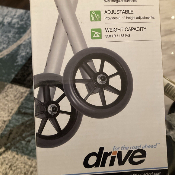 DRIVE 5" Bronze AMG Universal Walker Wheels. #10109 770-174 Preowned - Picture 4 of 11